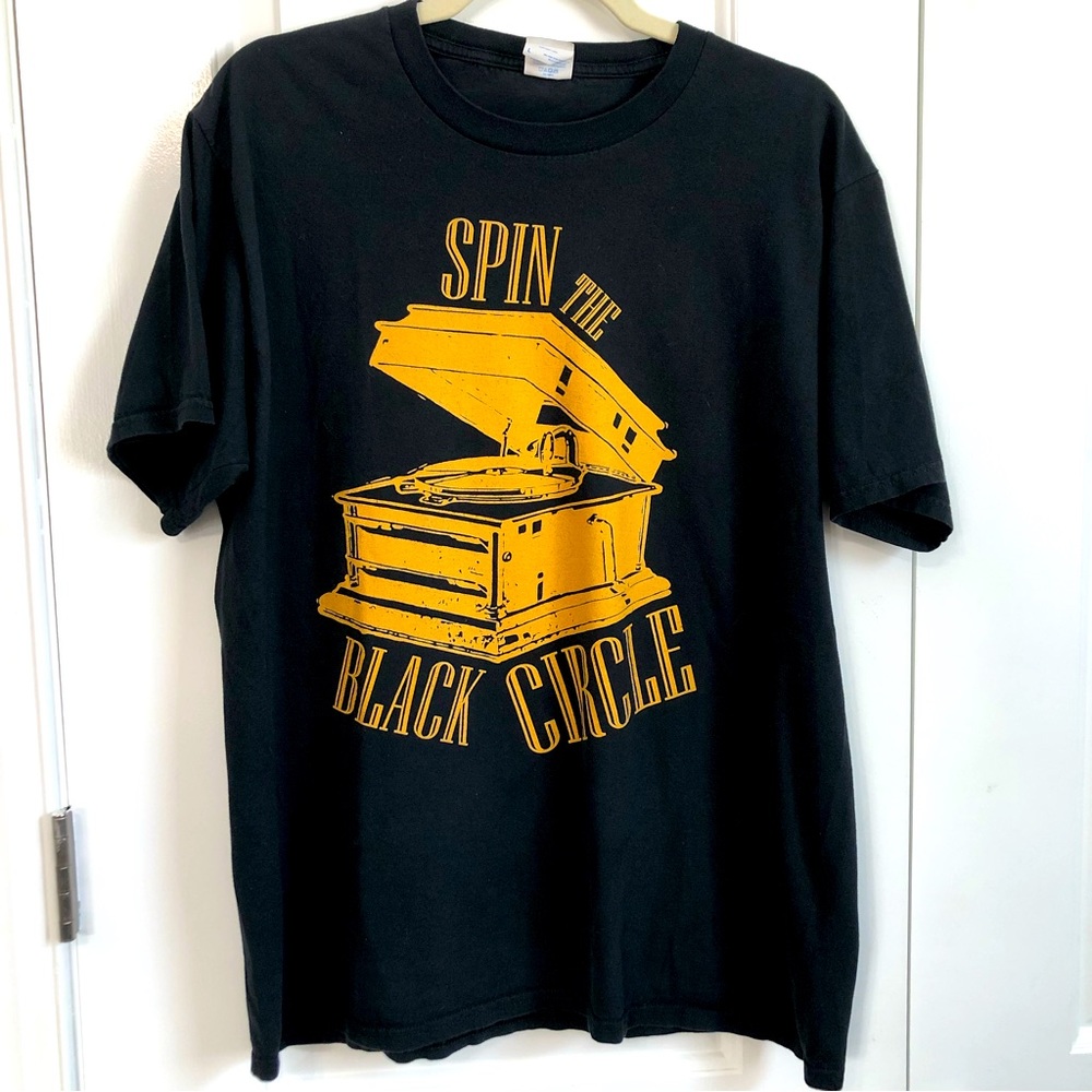 Spin The Black Circle Pro Vinyl Grunge T Shirt | Size L